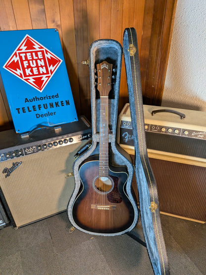 Guild OM-240CE Acoustic/Electric Guitar w/Case - Antique Charcoal Burst (Used)