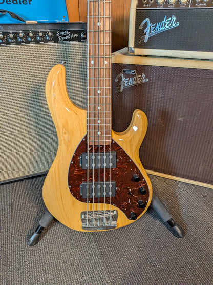 Ernie Ball Music Man Stingray 5HH Active 5-String Bass Guitar w/Case - Natural (2013)