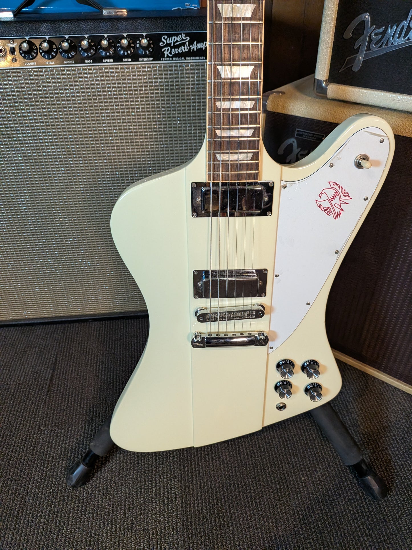Gibson Firebird V Electric Guitar w/Case - Classic White (2013)
