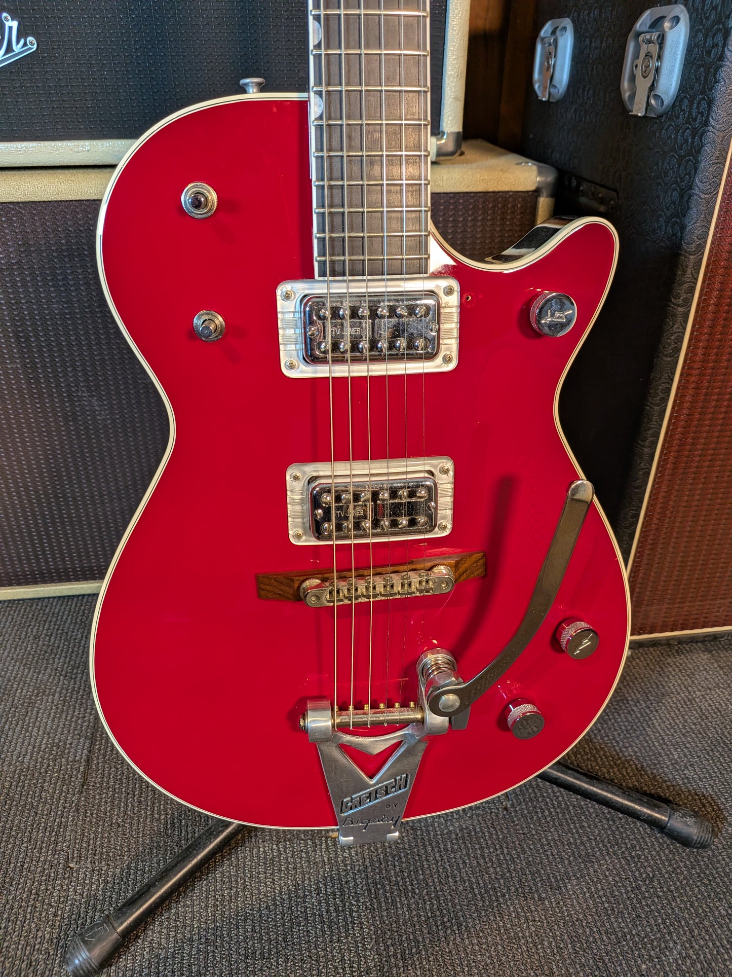 Gretsch G6131T-TVP Power Jet FIrebird Electric Guitar w/Case - Firebird Red (2006)