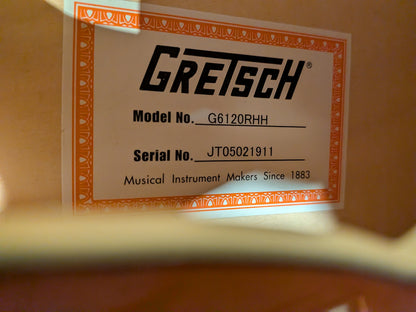 Gretsch G6120RHH Reverend Horton Heat Signature Hollow Body Electric Guitar w/Case - Orange Stain Lacquer (2006)