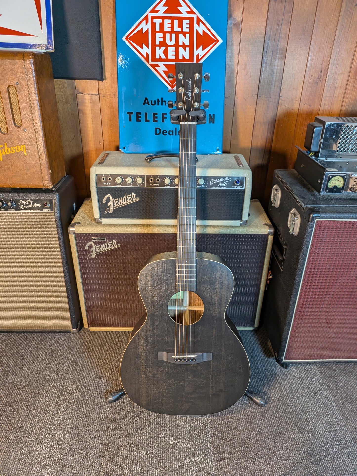 Lakewood Black Sheep P Natural Acoustic/Electric Guitar w/Gig Bag (Serial #37212)