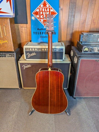 Fender F-240A Dreadnought Acoustic Guitar w/Case - Sunburst (1980's)
