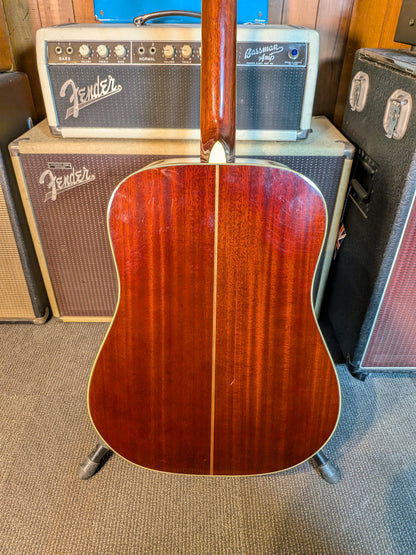Fender F-240A Dreadnought Acoustic Guitar w/Case - Sunburst (1980's)