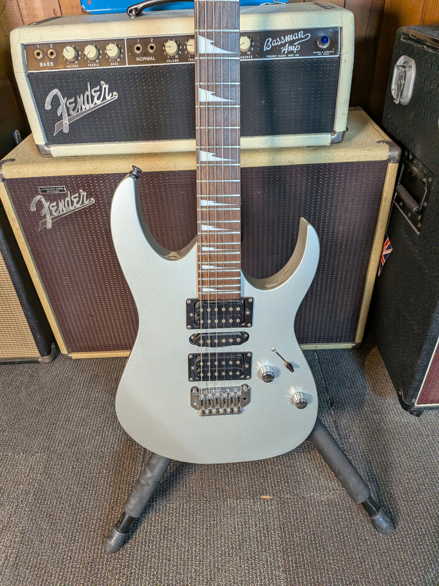 Ibanez GRG170DX HSH Electric Guitar - Silver (Used)