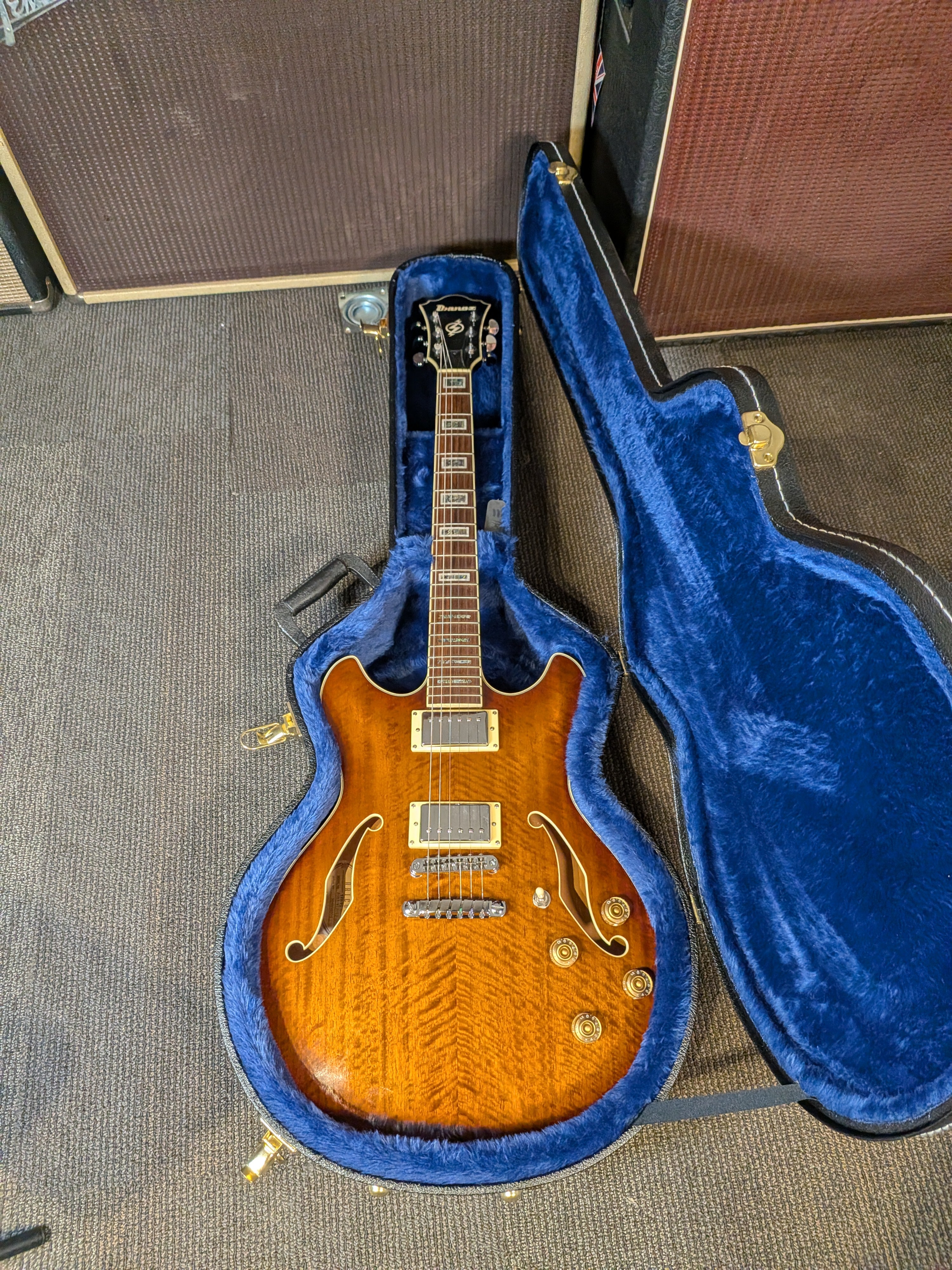 Ibanez Artcore AS83 Semi-Hollow Electric Guitar w/Case - Violin