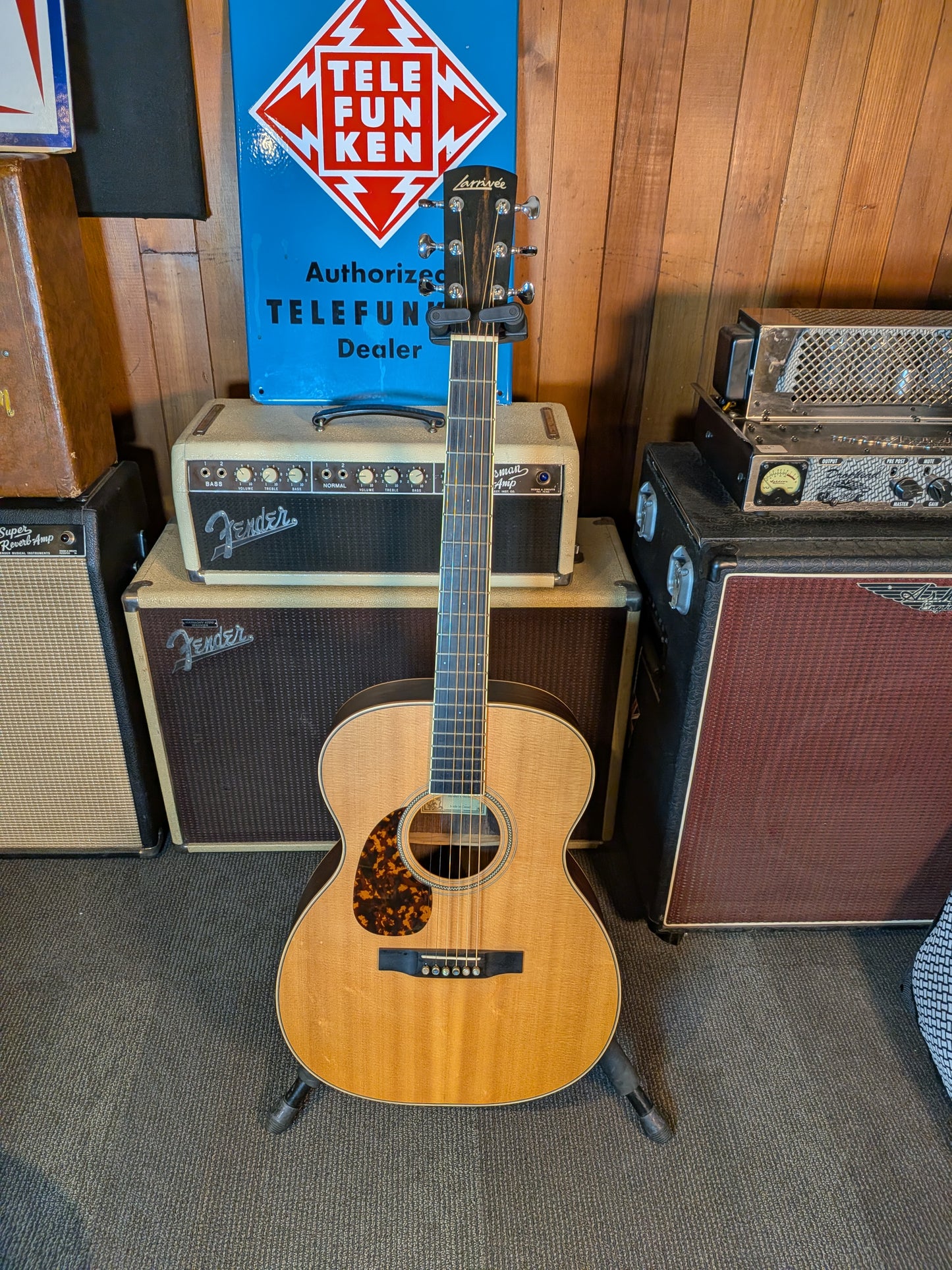 Larrivée OM-03R Left Handed Acoustic/Electric Guitar w/Case (2011)