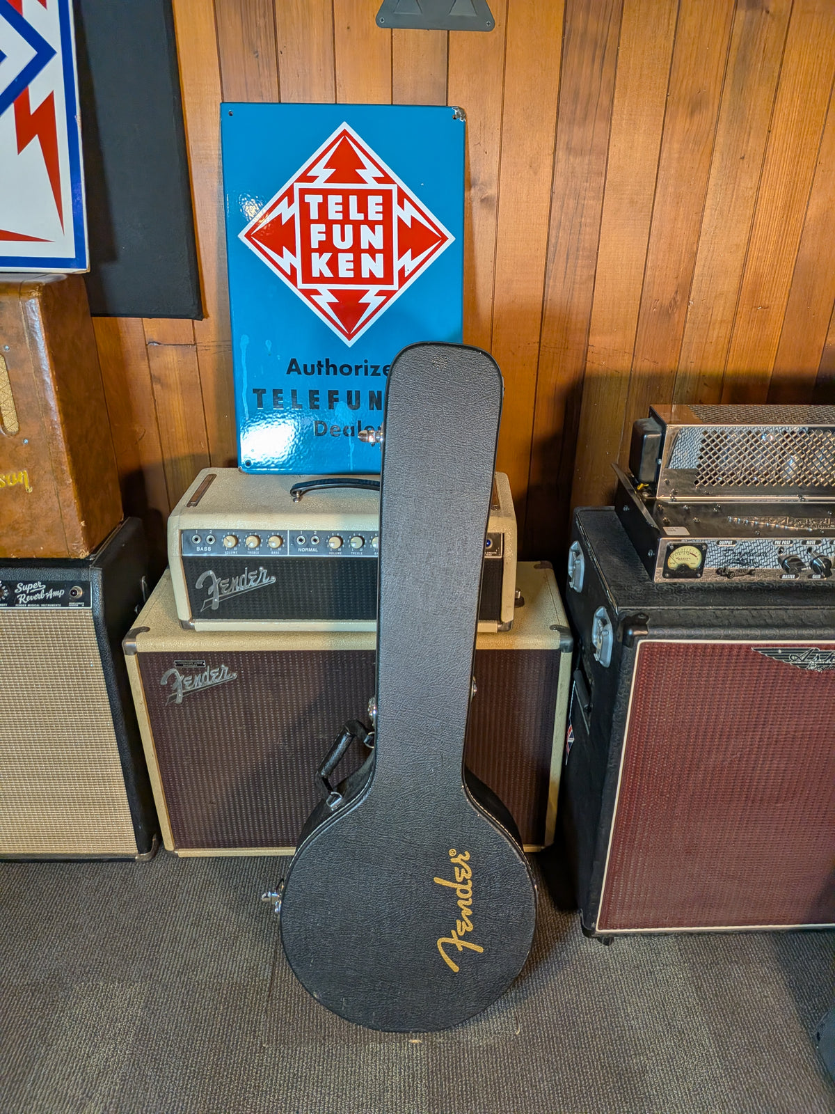 Fender FB-59 5-String Electric/Acoustic Resonator Banjo w/Case (2007)
