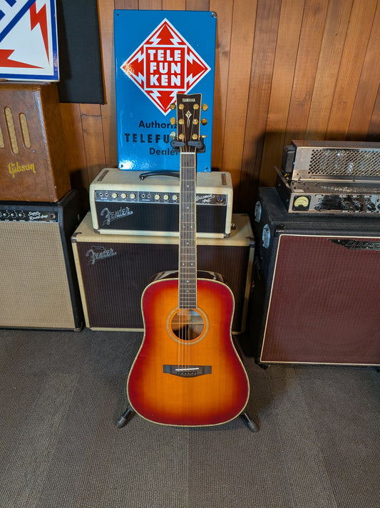 Yamaha DW-8 Dreadnought Acoustic/Electric Guitar w/Case - Vintage Red Sunburst (Used)