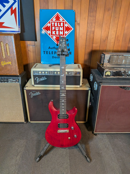 PRS Guitars SE CE 24 Standard Satin Stoptail Electric Guitar w/Gig Bag - Vintage Cherry (2025)