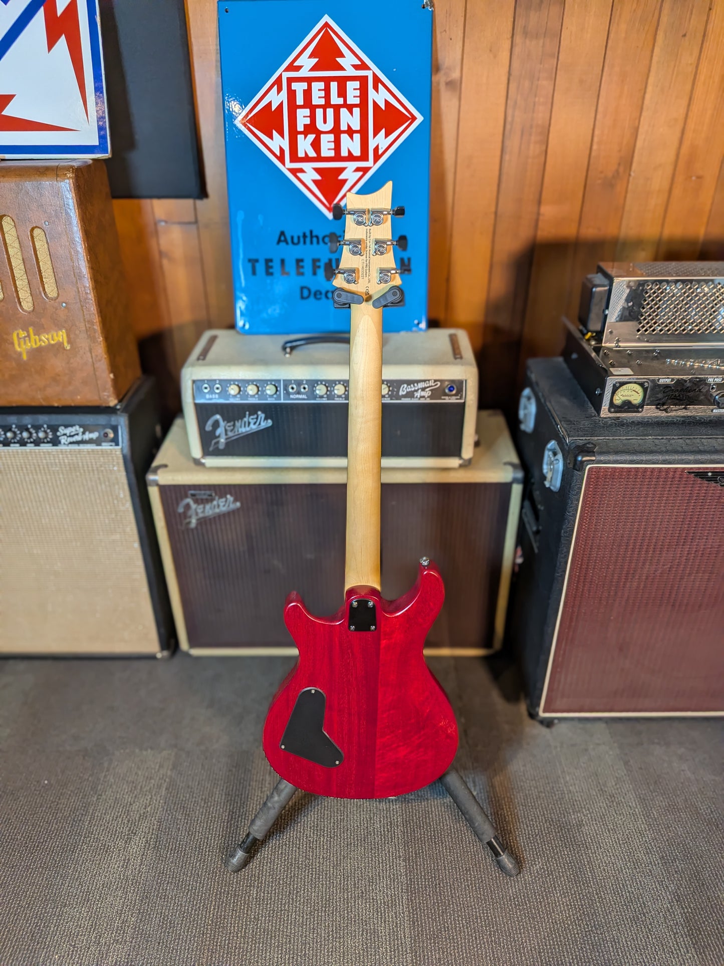 PRS Guitars SE CE 24 Standard Satin Stoptail Electric Guitar w/Gig Bag - Vintage Cherry (2025)