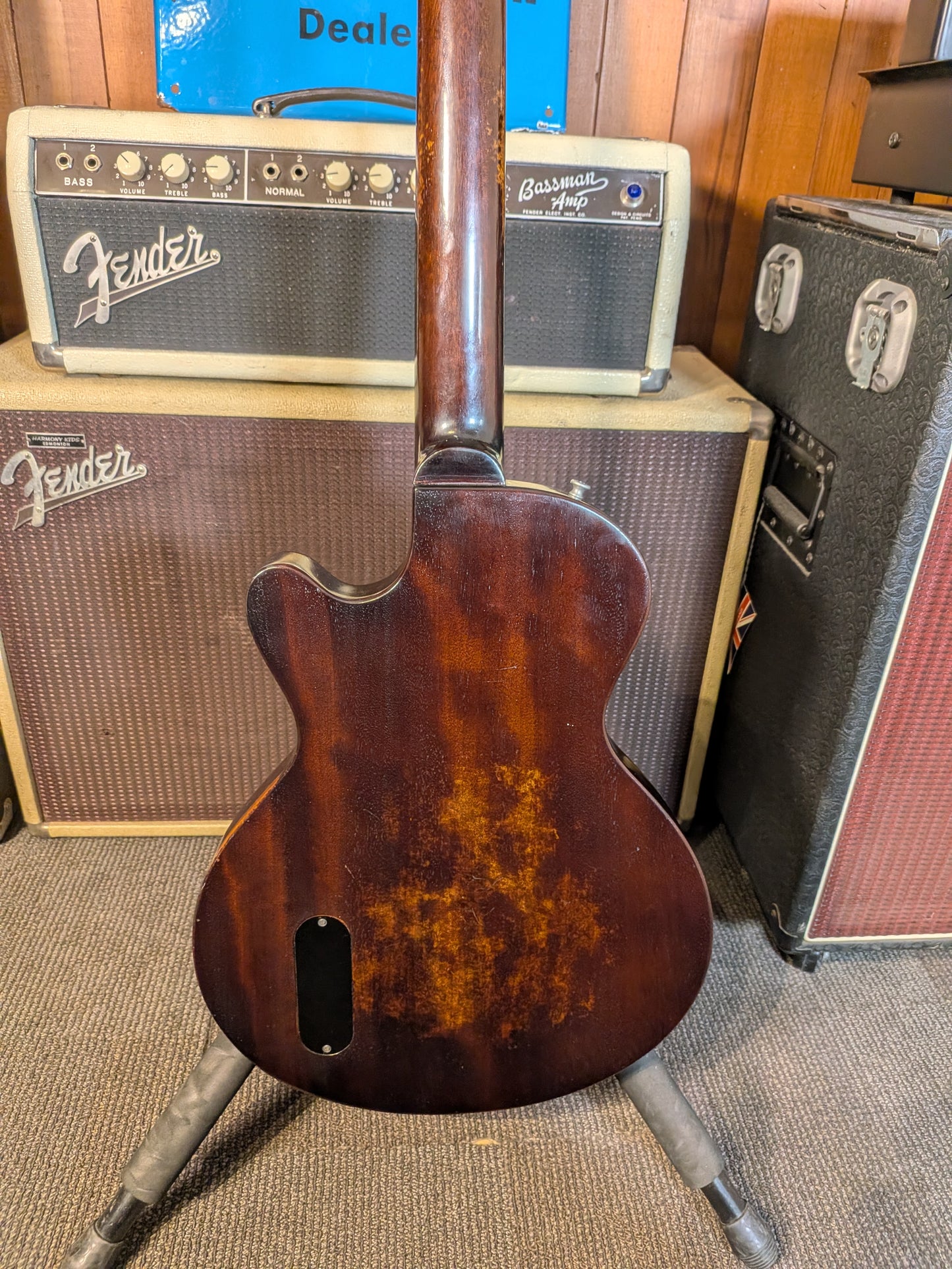 Eastman SB55/V-SB Single Cut Electric Guitar w/Case - Antique Vintage Burst (B-Stock Serial #K2401556)