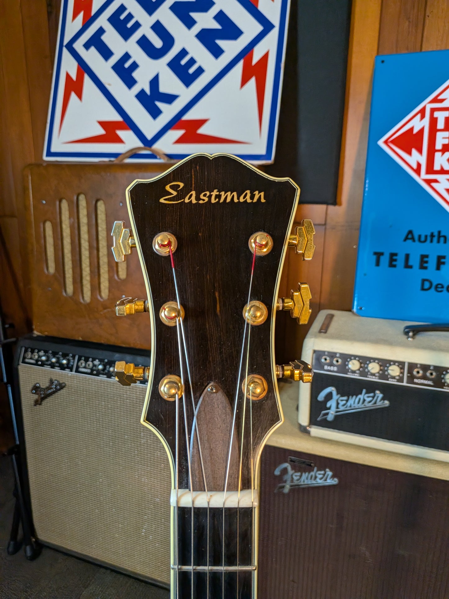Eastman AR805E Hollow Body Arch Top Electric Guitar w/Case - Classic Finish (2005)