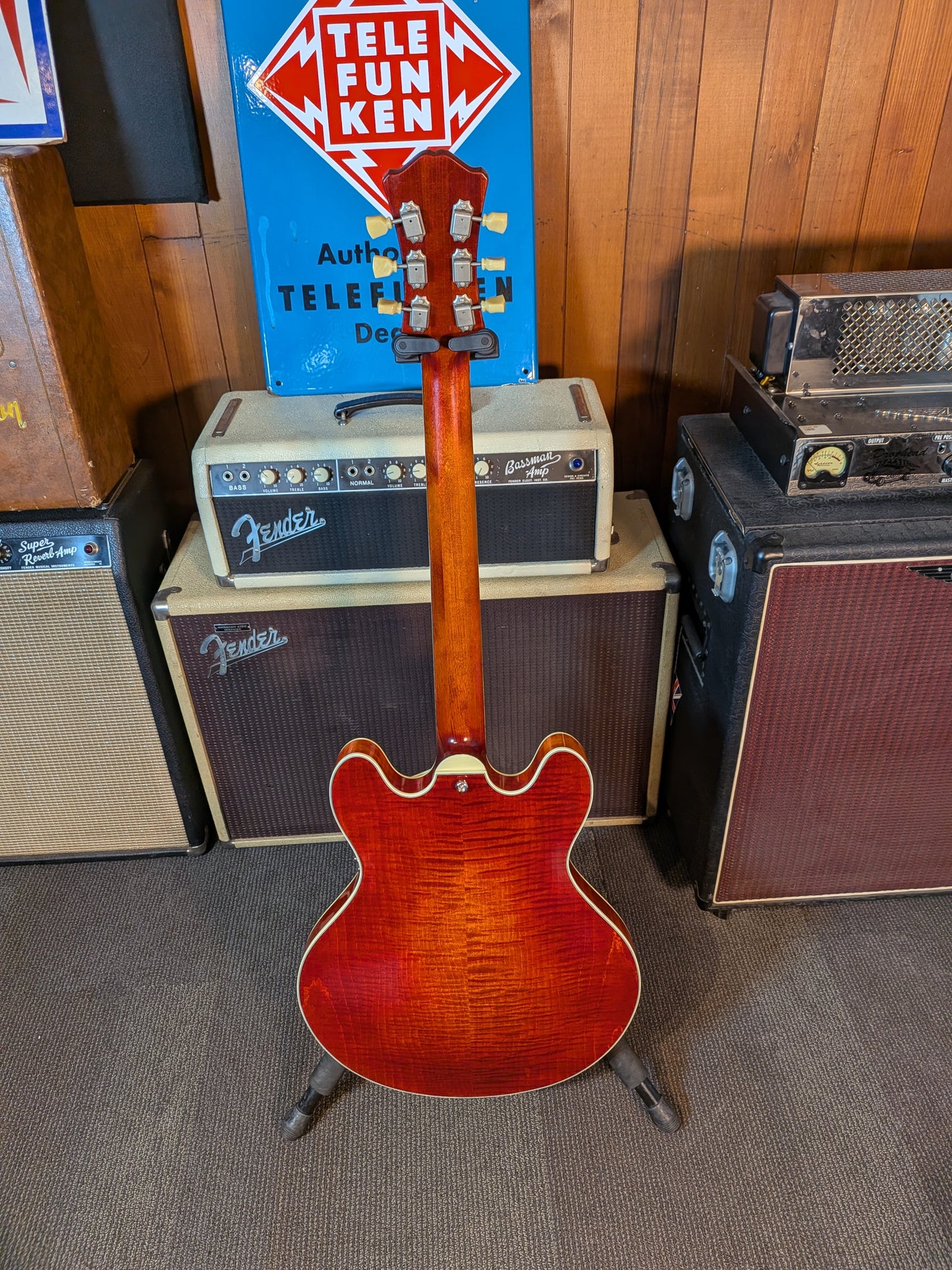 Eastman T59/TV Semi-Hollow Body Electric Guitar w/Case - Classic Finish (Used)