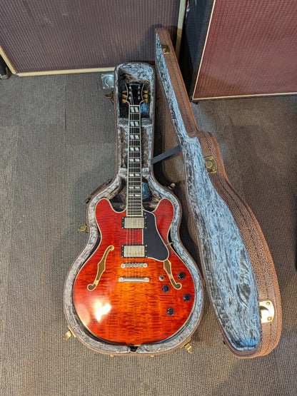 Eastman T59/TV Semi-Hollow Body Electric Guitar w/Case - Classic Finish (Used)