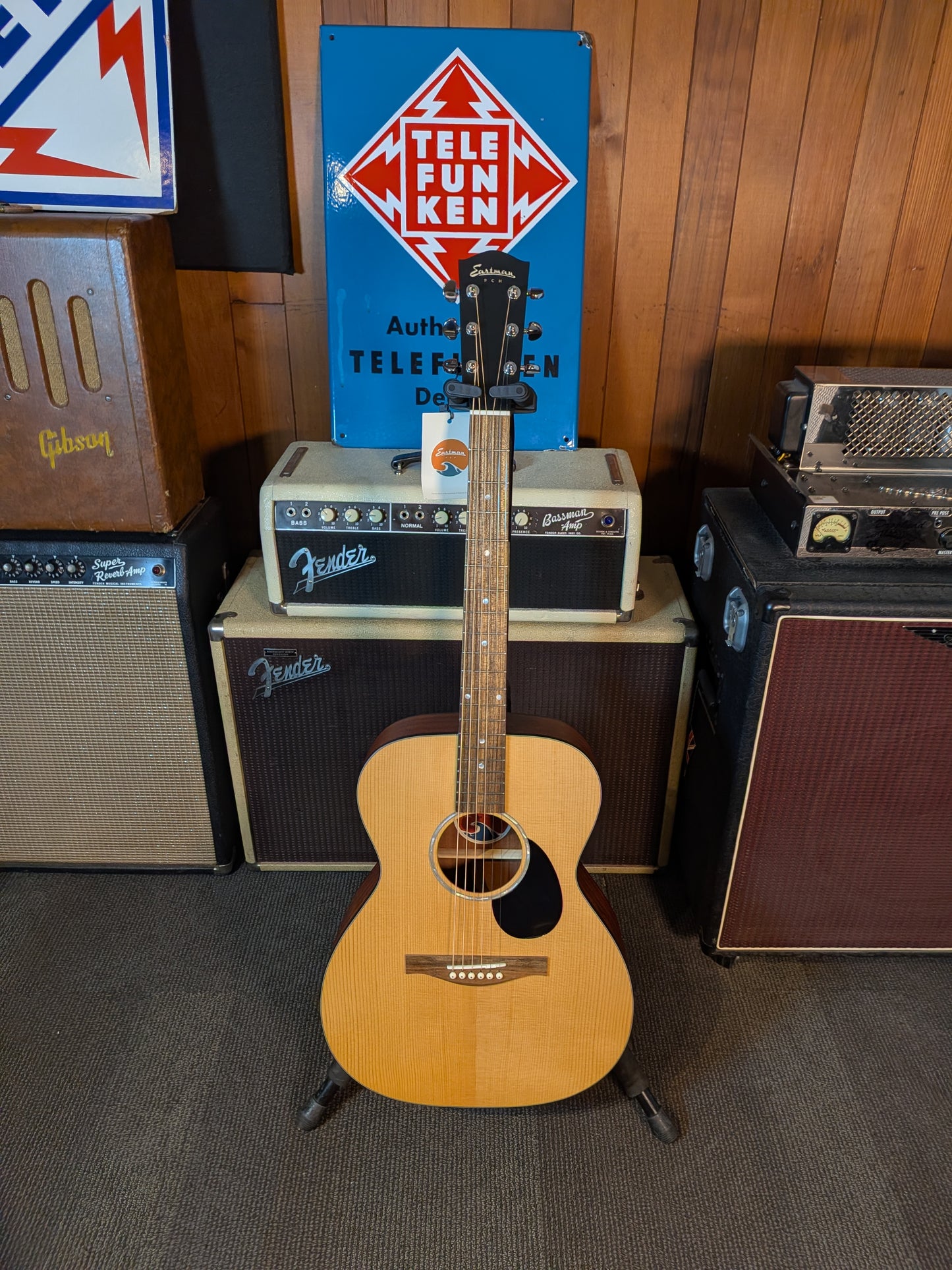 Eastman PCH1 OM Acoustic Guitar w/Gig Bag - Natural (Serial #M2606191)
