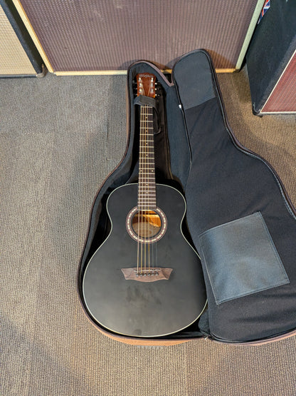 Washburn Apprentice G-Mini 7/8 Size Acoustic Guitar w/Gig Bag - Black Matte (Used)