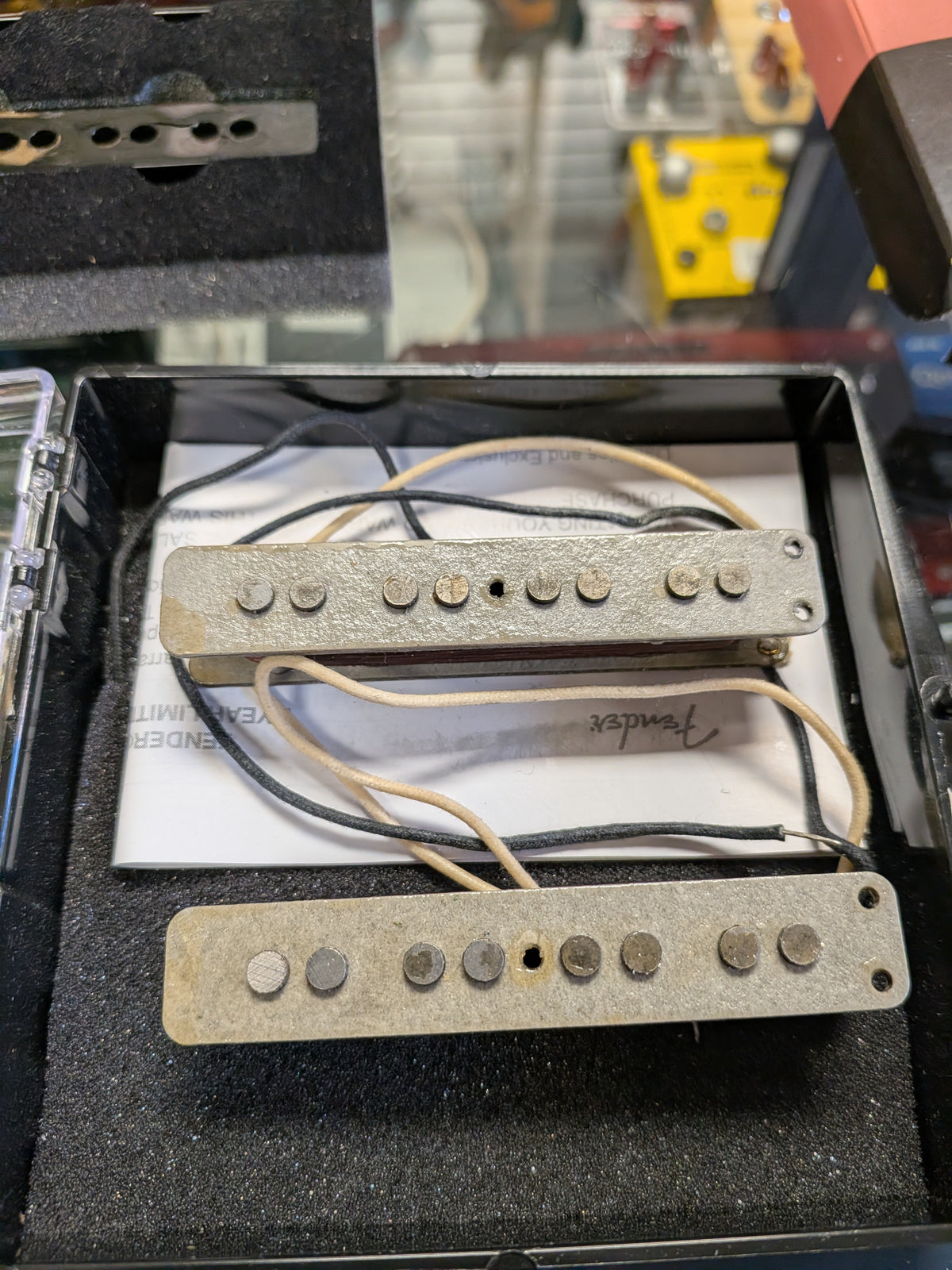 Fender Pure Vintage '74 Jazz Bass Pickup Set w/Box - Black (Used)