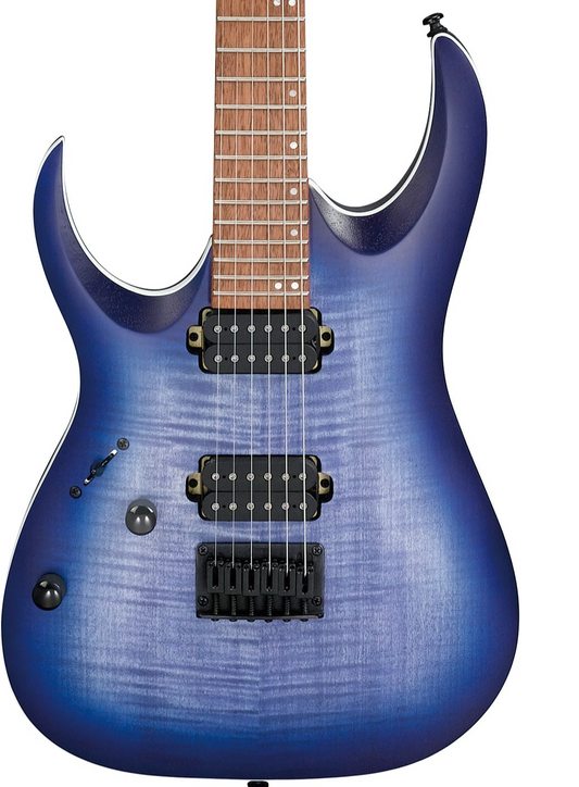 Ibanez RGA42FMBLF RG Left Handed Electric Guitar - Blue Lagoon Burst Flat