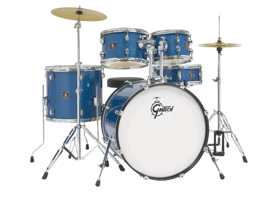 Gretsch Renegade 5-Piece Drumset w/Cymbals & Hardware - Blue Sparkle