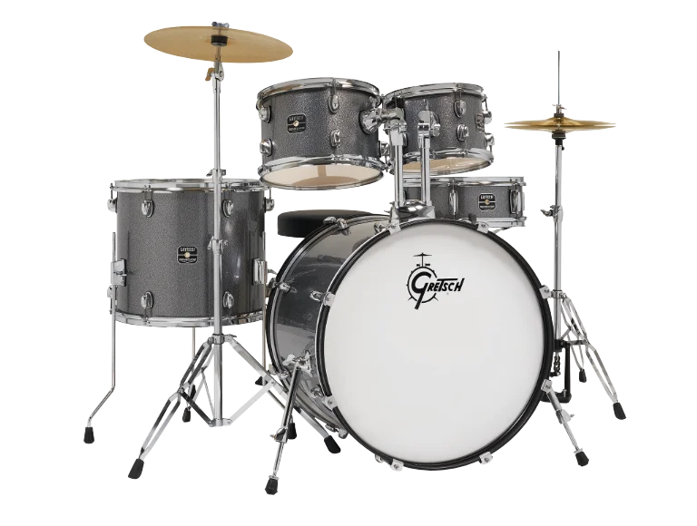 Gretsch Renegade 5-Piece Drumset w/Cymbals & Hardware - Grey Sparkle