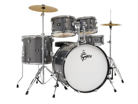 Gretsch Renegade 5-Piece Drumset w/Cymbals & Hardware - Grey Sparkle