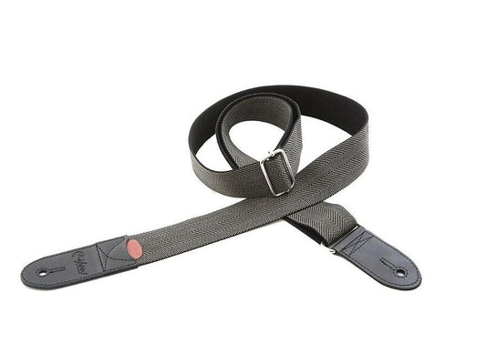 RightOn Straps Roadrunner Brighton Guitar Strap - Black