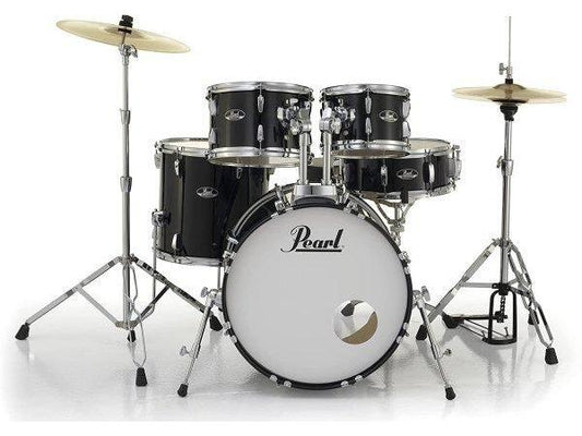 Pearl Roadshow RS505 5-Piece Drum Set w/20" Bass Drum - Jet Black