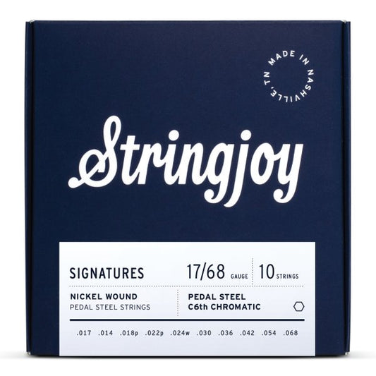 Stringjoy Signatures Nickel Wound Pedal Steel Strings - C6th 17-68 Gauge