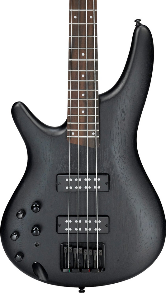 Ibanez SR300E Left Handed 4-String Electric Bass Guitar - Weathered Black