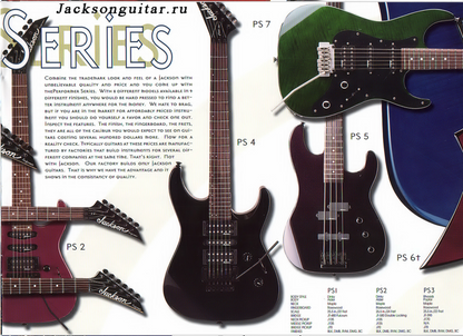Jackson PS-2 Performer Electric Guitar - Black (1997-1998)