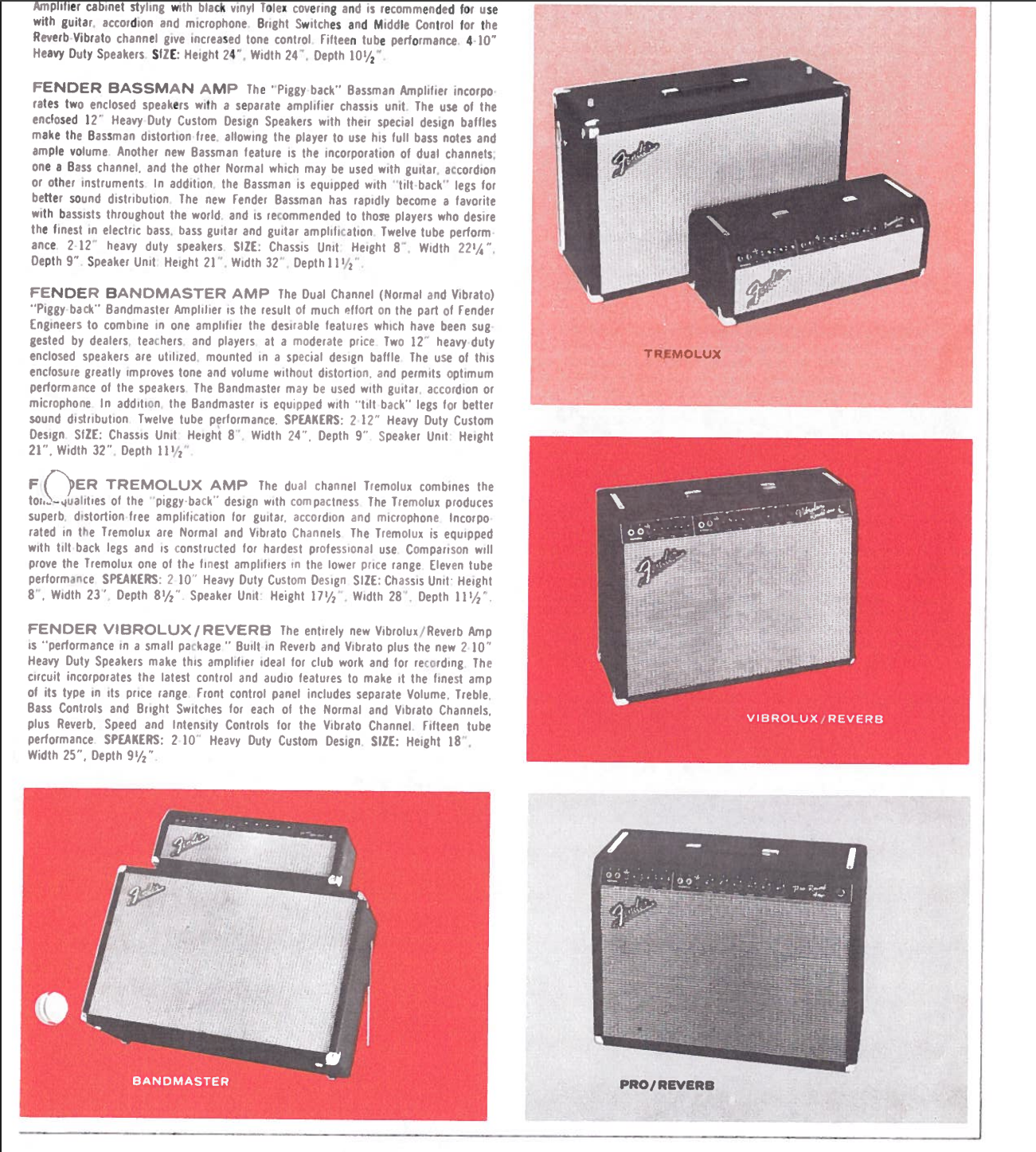 Fender Bassman AA864 Black Panel 50w Amplifier Head (1965)