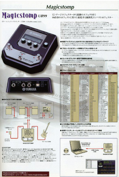 Yamaha Magicstomp Guitar Effects Processor w/Power Supply & Manual (Used)