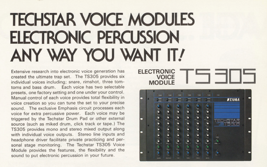 Tama Techstar TS500 Electronic Drum System (1980's)