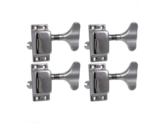 All Parts TK-7947 4-In-Line Chrome Import Bass Keys - Set of 4