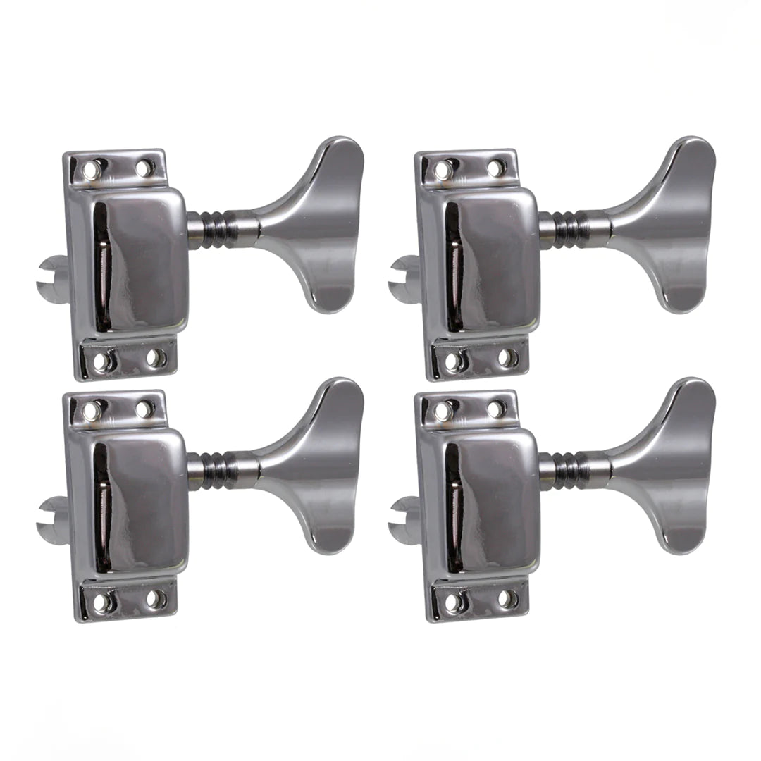 All Parts TK-7947 4-In-Line Chrome Import Bass Keys - Set of 4
