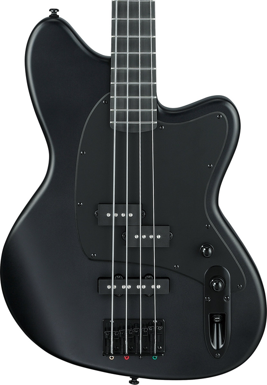 Ibanez Talman TMB420B 4-String Active Electric Bass Guitar - Black Flat