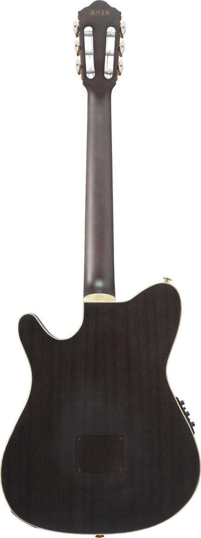 Ibanez TOD10N Tim Henson Signature Acoustic/Electric Nylon String Guitar - Transparent Black Flat