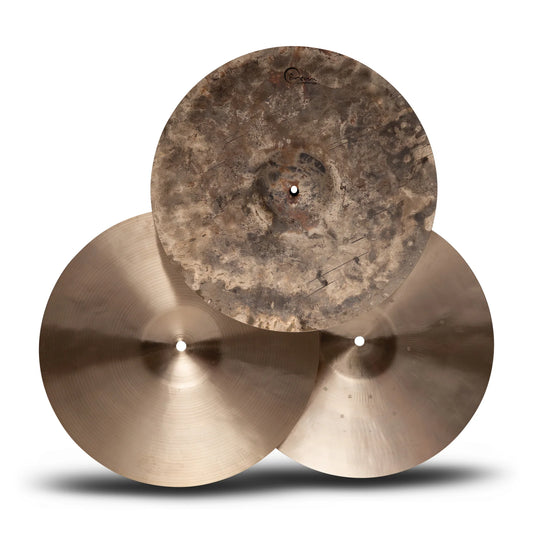 Dream 14" Tri-Hat Diversity Hi-Hat Cymbal Set - 14" Bliss Top, 14" Contact Bottom, 14" Energy Bottom