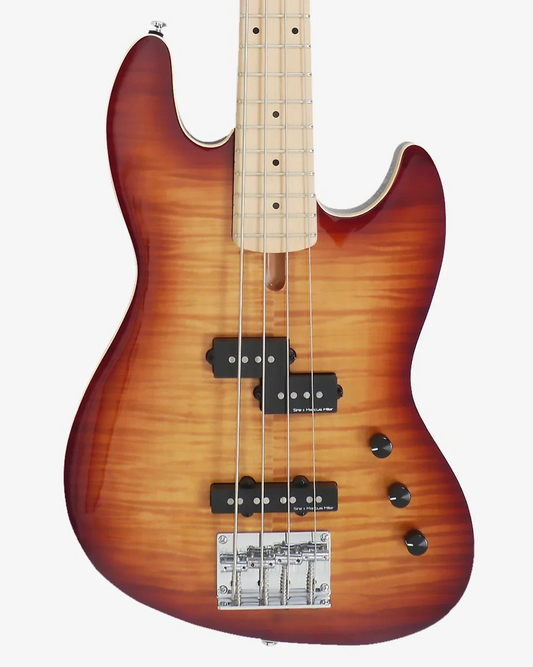 Sire Marcus Miller U5 Short Scale 4-String Passive Fretless Bass Guitar - Tobacco Sunburst