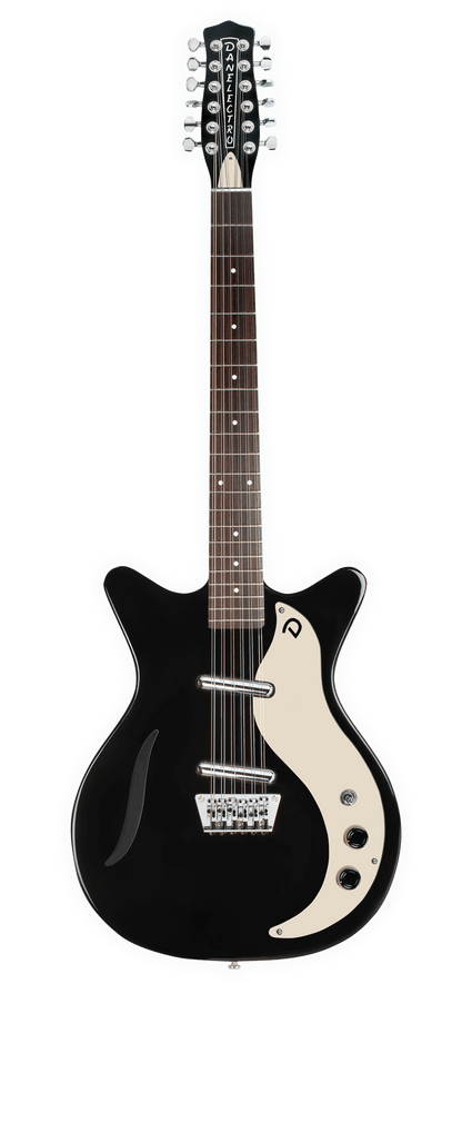 Danelectro DB5912 12-String Electric Guitar - Gloss Black