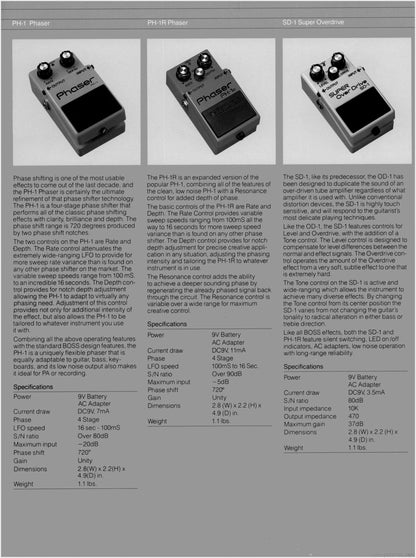 Boss SD-1 Super Overdrive Pedal (1982)