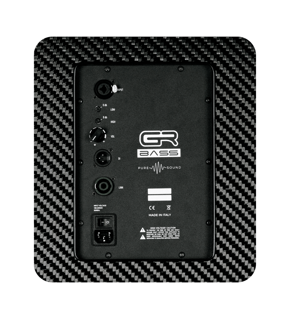 GR Bass AT 212 Slim-800 2x12" 800w Active Speaker Cabinet w/Cover