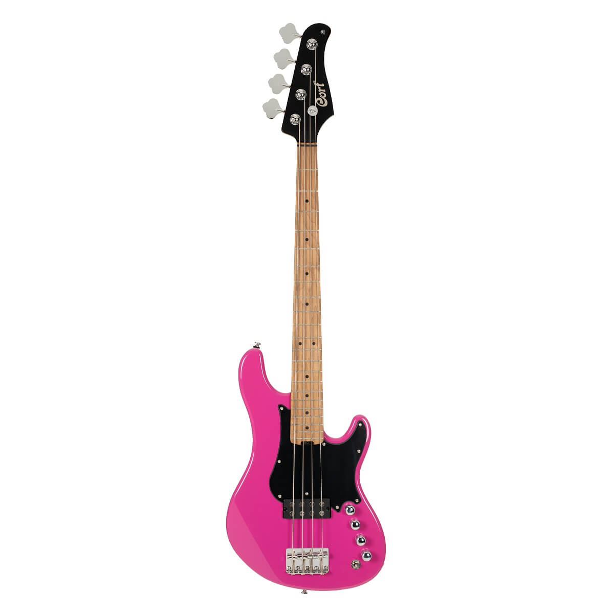 Cort GB Shortcale 4-String Active Bass Guitar - Fandango Purple