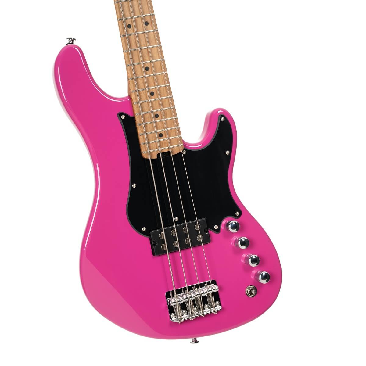 Cort GB Shortcale 4-String Active Bass Guitar - Fandango Purple