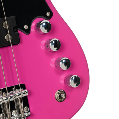 Cort GB Shortcale 4-String Active Bass Guitar - Fandango Purple