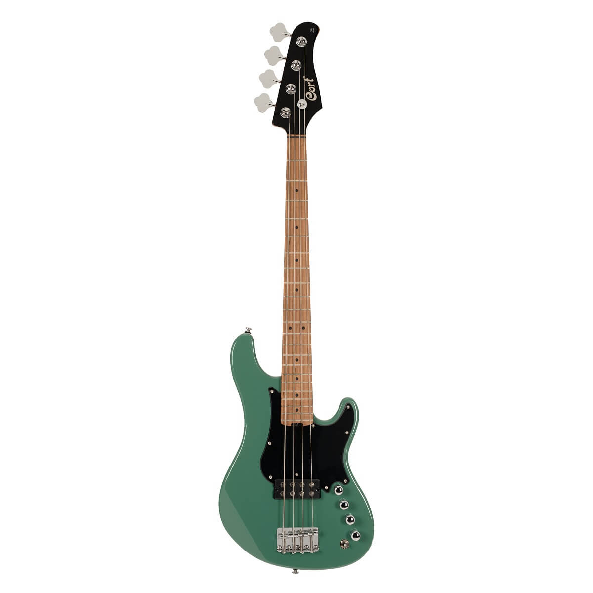 Cort GB Shortcale 4-String Active Bass Guitar - Forest Green