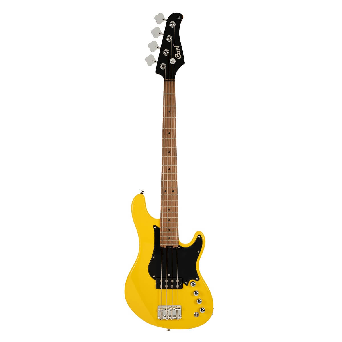 Cort GB Shortcale 4-String Active Bass Guitar - Yellow Crush