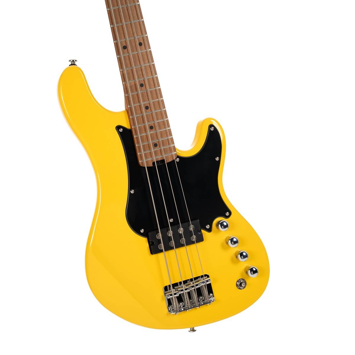Cort GB Shortcale 4-String Active Bass Guitar - Yellow Crush