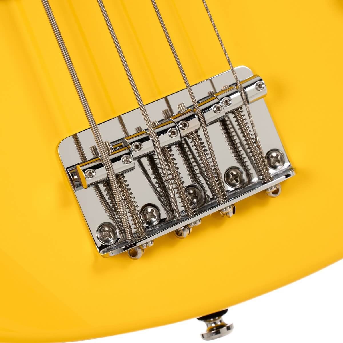 Cort GB Shortcale 4-String Active Bass Guitar - Yellow Crush